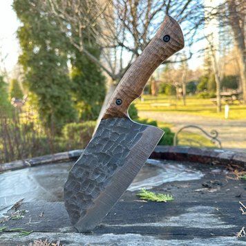 Сербська сокира ручка "битий камінь" для кісток, м'яса та овочів s-3 фото