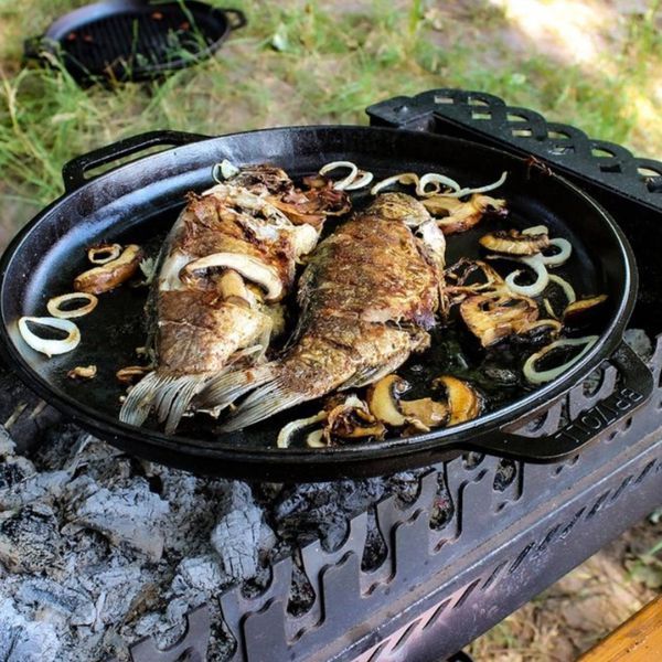 Казан чавунний азіатський з кришкою-сковородою 12 л KA12-2 фото