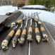 Набір шампурів &laquo;Вогонь&raquo; у шкіряному чохлі  sh00162 фото 1